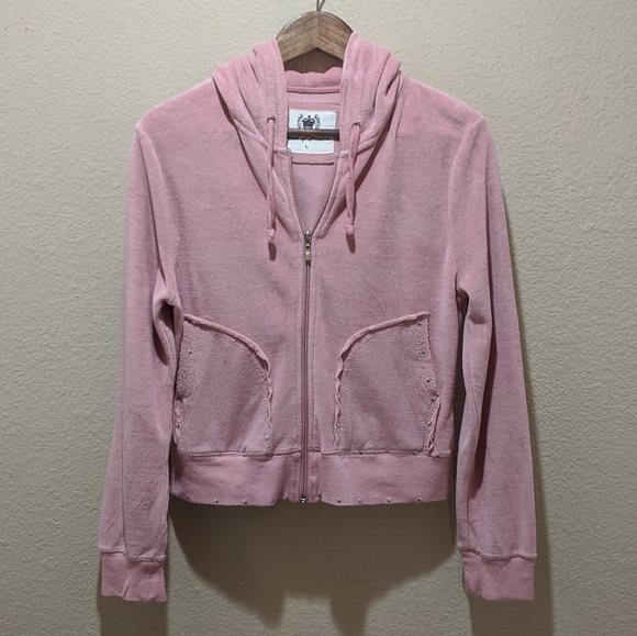 House Of Freedom Soft Pink Track Suit ZipUp Hoodie - Picture 1 of 6